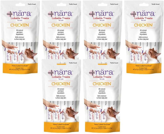 Café-Nara-Chicken-Flavored-Lickable-Treats-for-Cats---Pack-of-6---104