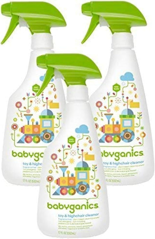 Babyganics-Toy-&-Highchair-Cleaner,-Pack-of-3,-Fragrance-Free-Multipurpose-851