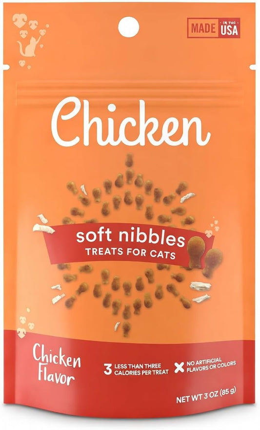 Savory-&-Tasty-Soft-Cat-Treats-Chicken---Grain-Free,-Low-Calorie-Chewy-Nibbles,-20