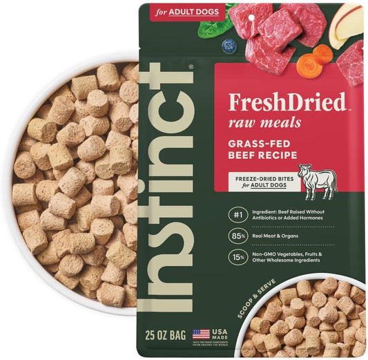 Instinct-FreshDried-Bites,-Natural-Freeze-Dried-Dog-Food,-Grain-Free---Grass-Fed-Beef,-25-oz.-2202