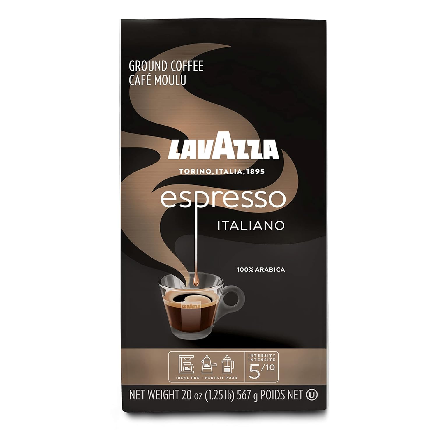 Lavazza-Café-molido-expreso,-tostado-medio,-1-arábica,-bolsa-de-20-(paquete3353