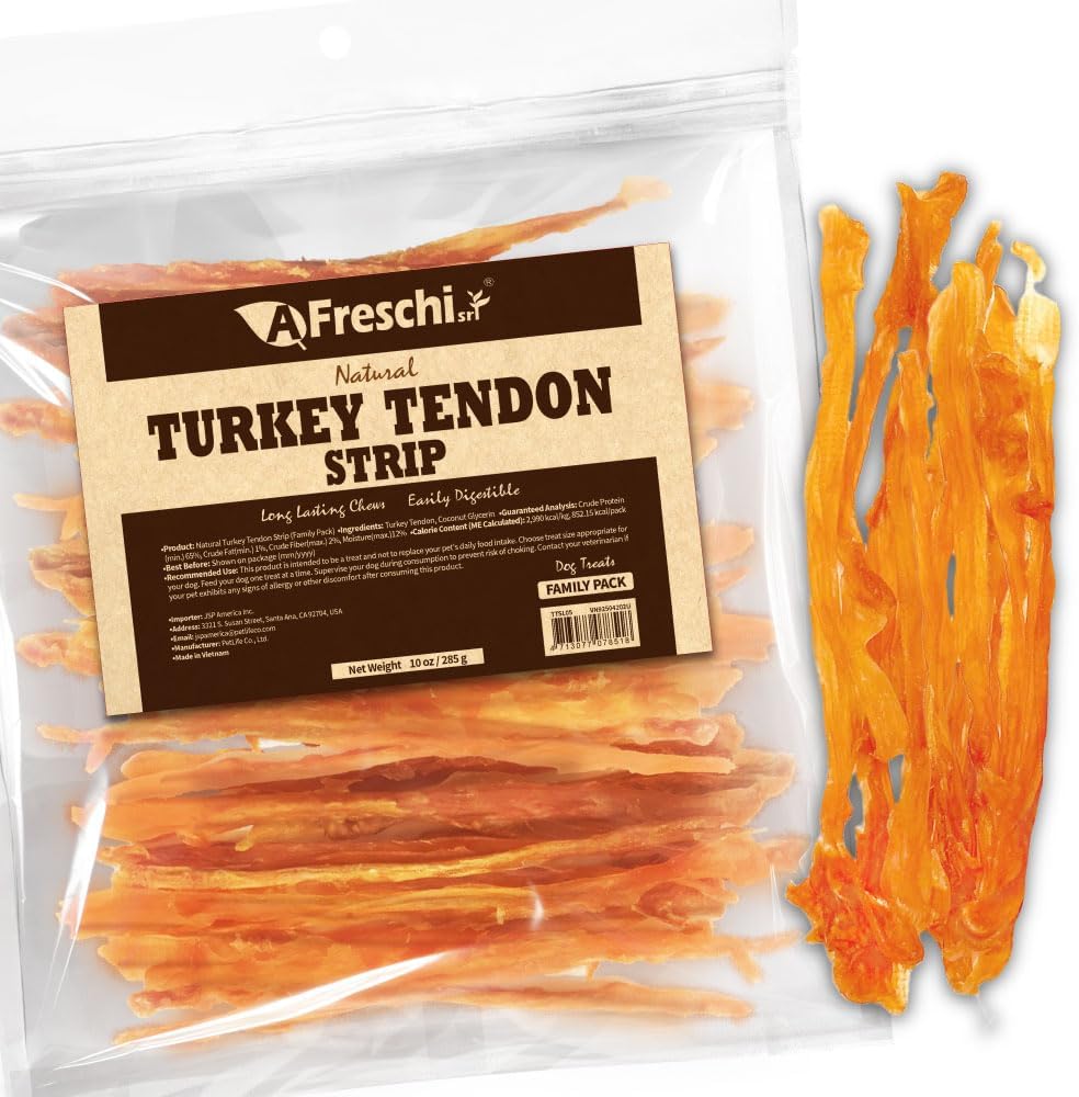 A-Freschi-srl-Turkey-Tendons-for-Dogs,-Long-Lasting,-Hypoallergenic-Rawhide-Alternative,-Grade,-2512