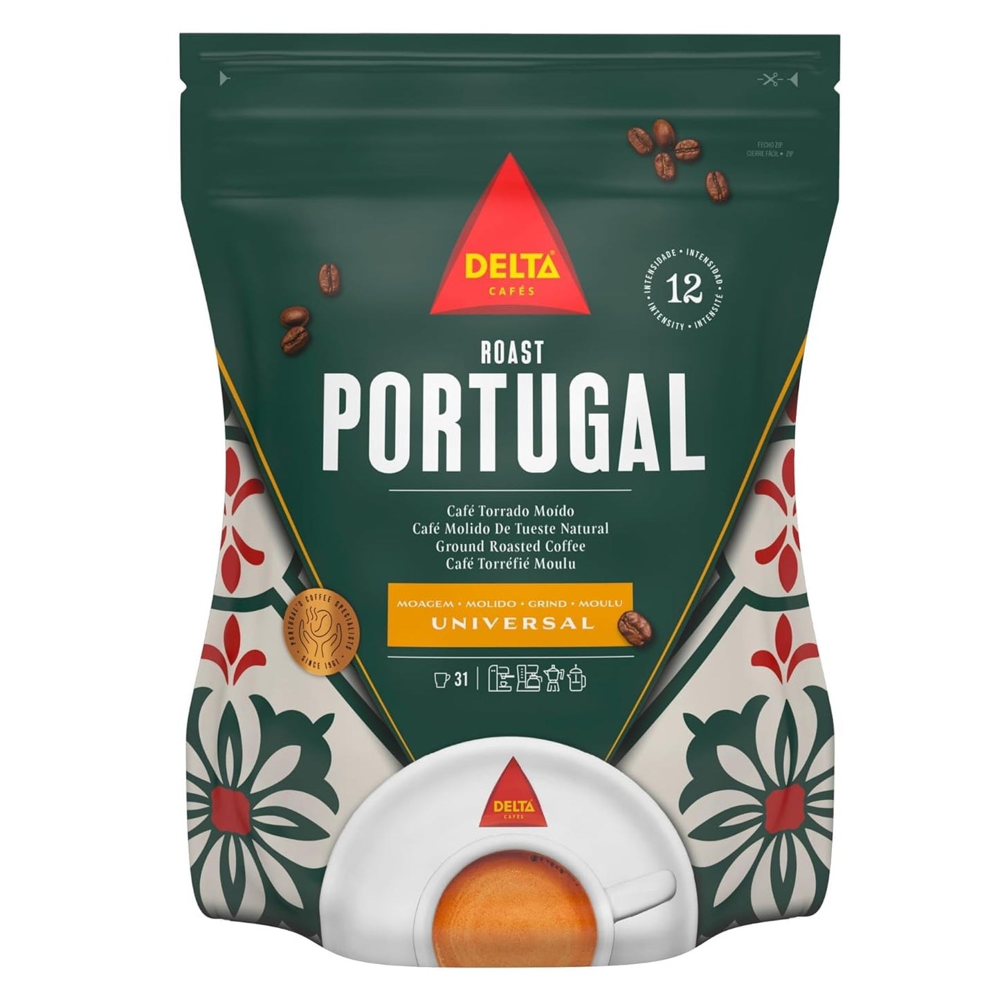 Delta-Cafés-Portugal-220gr/7.7oz-Ground-Coffee---Smooth-and-Delicious-Medium-Roast-Coffee,-1614
