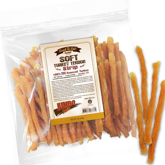 Gootoe-Soft-Turkey-Tendon-Stirip-1-lb,-Natural-Chewy-Snack,-USA-Sourced-Tendon,-1617