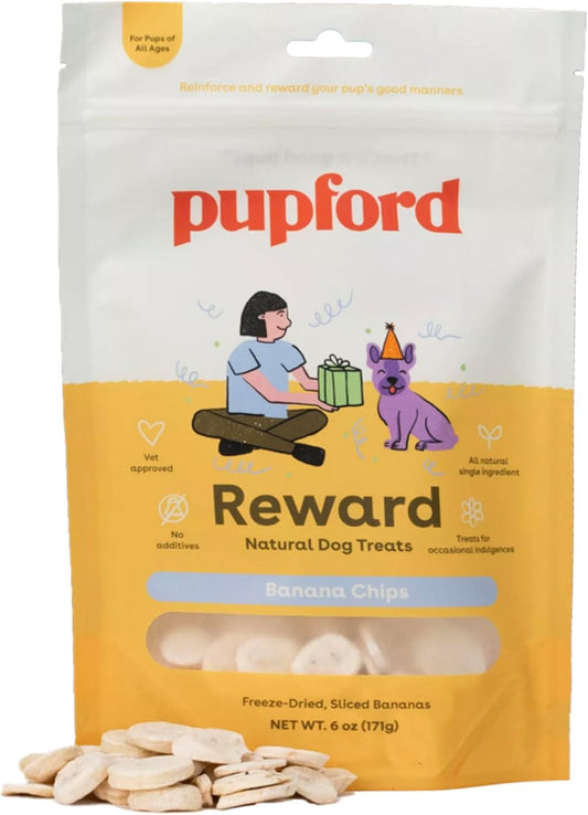 Pupford-Freeze-Dried-Banana-Chip-Puppy-&-Dog-Treats,-Natural,-Healthy,-Reward-1110