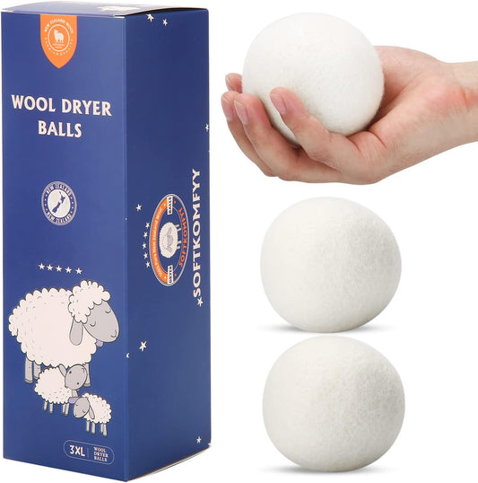 Wool-Dryer-Balls-Handmade-3-Pack-XL,Organic-Laundry-Dryer-Balls,100%-New-Zealand-1251