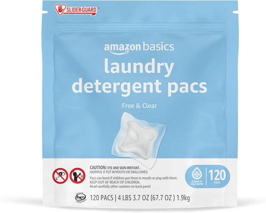 Amazon-Basics-Laundry-Detergent-Pacs,-Hypoallergenic,-Free-&-Clear,-120-4104