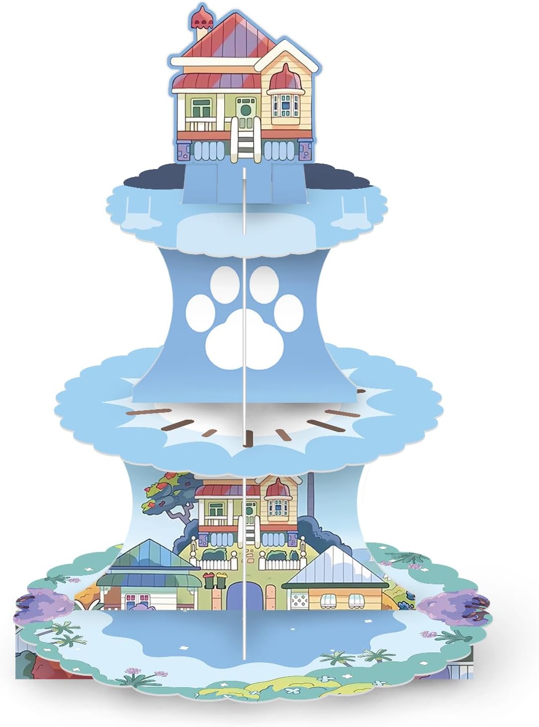 Blue-Dog-Birthday-Cupcake-Stand,-Blue-Dog-3493