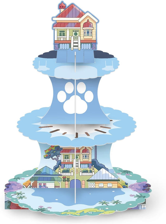 Blue-Dog-Birthday-Cupcake-Stand,-Blue-Dog-3493