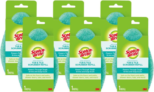 Scotch-Brite-Non-Scratch-Tub-&-Tile-Scrubber-Refill-Pads,-(Pack-of-6)---------992