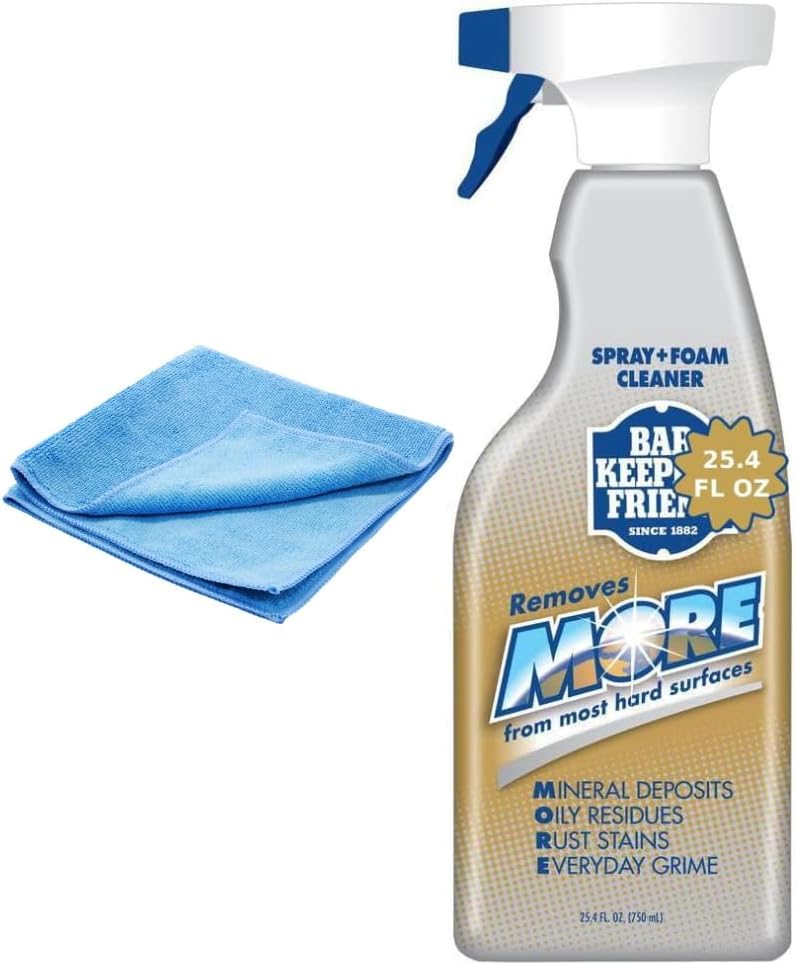 Bar-Keeper’s-Friend-More-Spray-and-Foam-Cleaner,-25.4oz-Hard-Water-Stain-Remover-+-Microfiber-Towel---1347