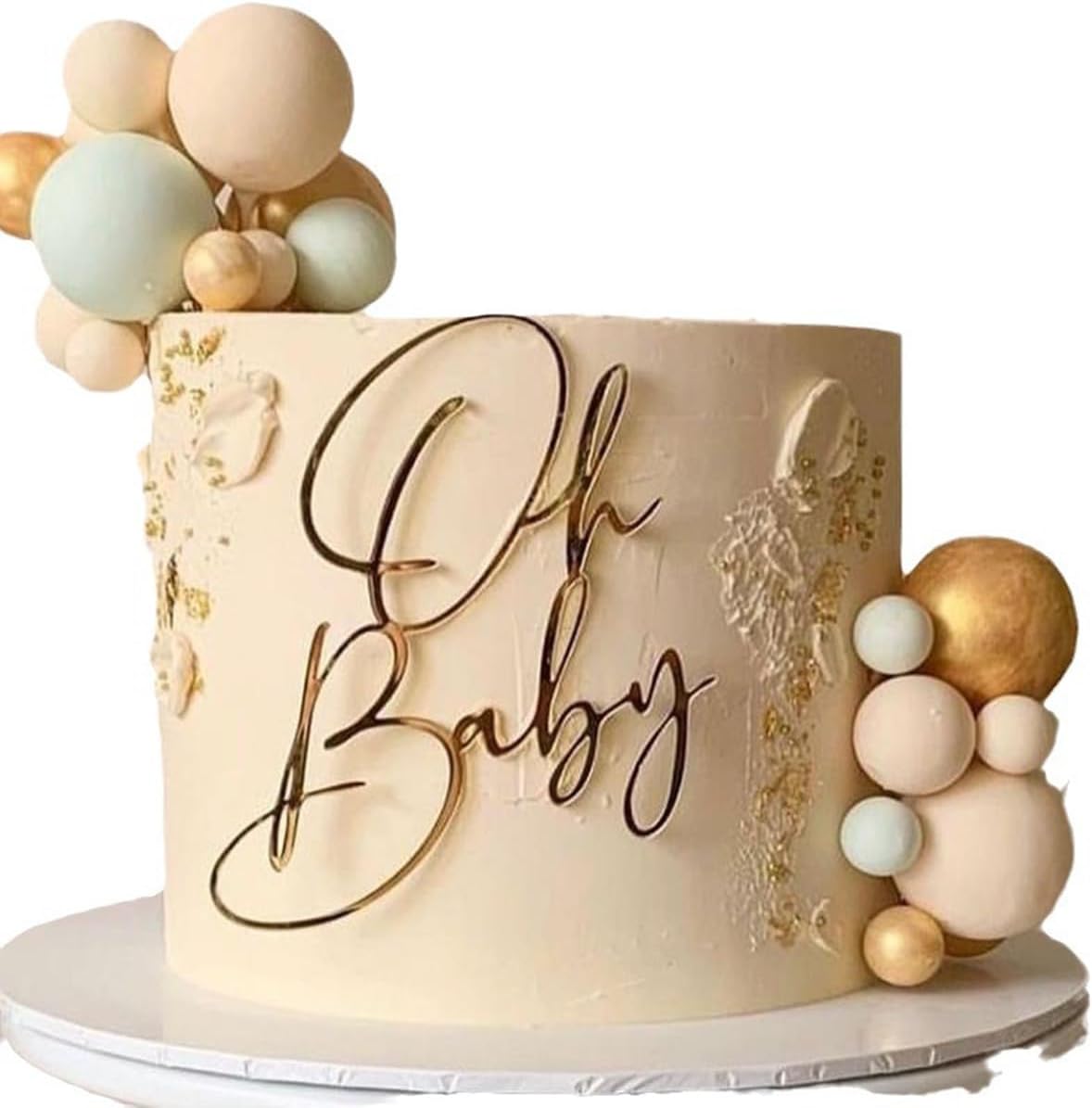 Acrylic-Gold-Oh-Baby-Cake-Topper,-Baby-2142