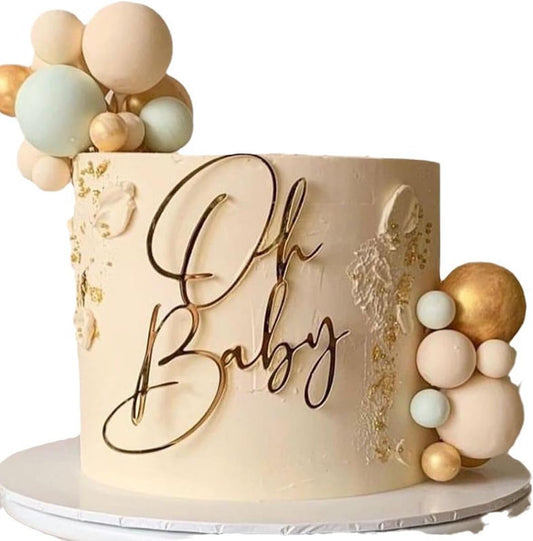 Acrylic-Gold-Oh-Baby-Cake-Topper,-Baby-2142