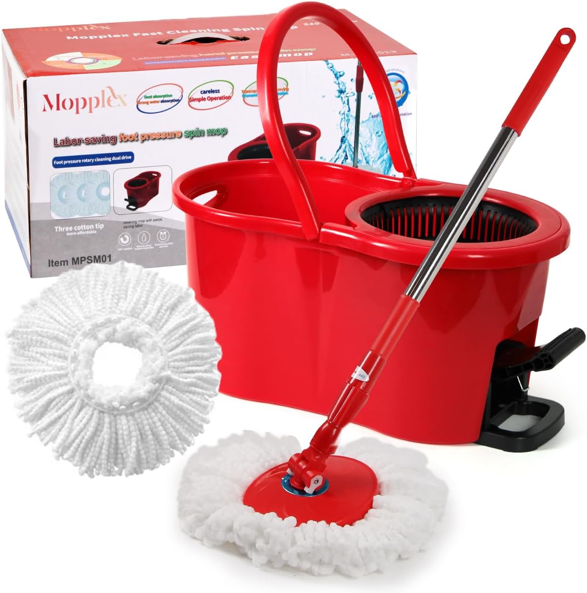 Pedal-Spin-Mop-and-7LT-Bucket-Floor-Cleaning-System-with-1882