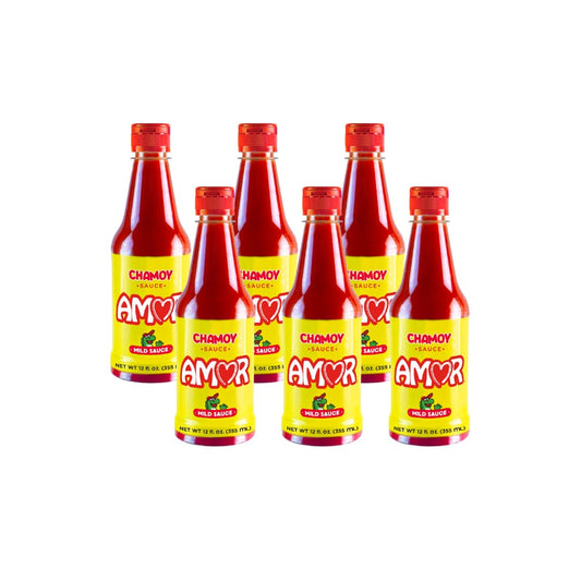 Amor-Chamoy-Sauce,-Traditional-Mexican-Flavor,-12-Fl-Oz-(Pack-of-6)-304
