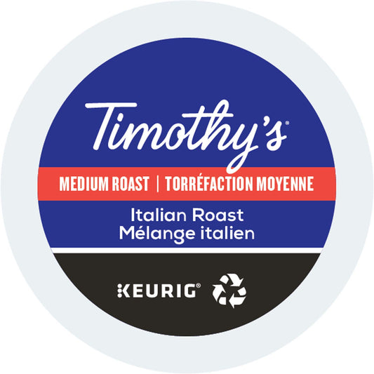 Timothy's,-Italian-Roast,-Single-Serve-Keurig-K-Cup-Pods,-Medium-Roast-Coffee,-96-Count-(4-536