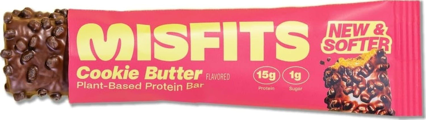 Misfits-High-Protein-Bar,-Cookie-Butter,-Non-GMO,-Plant-Based-Vegan--Protein-Bar,-Low-High-612