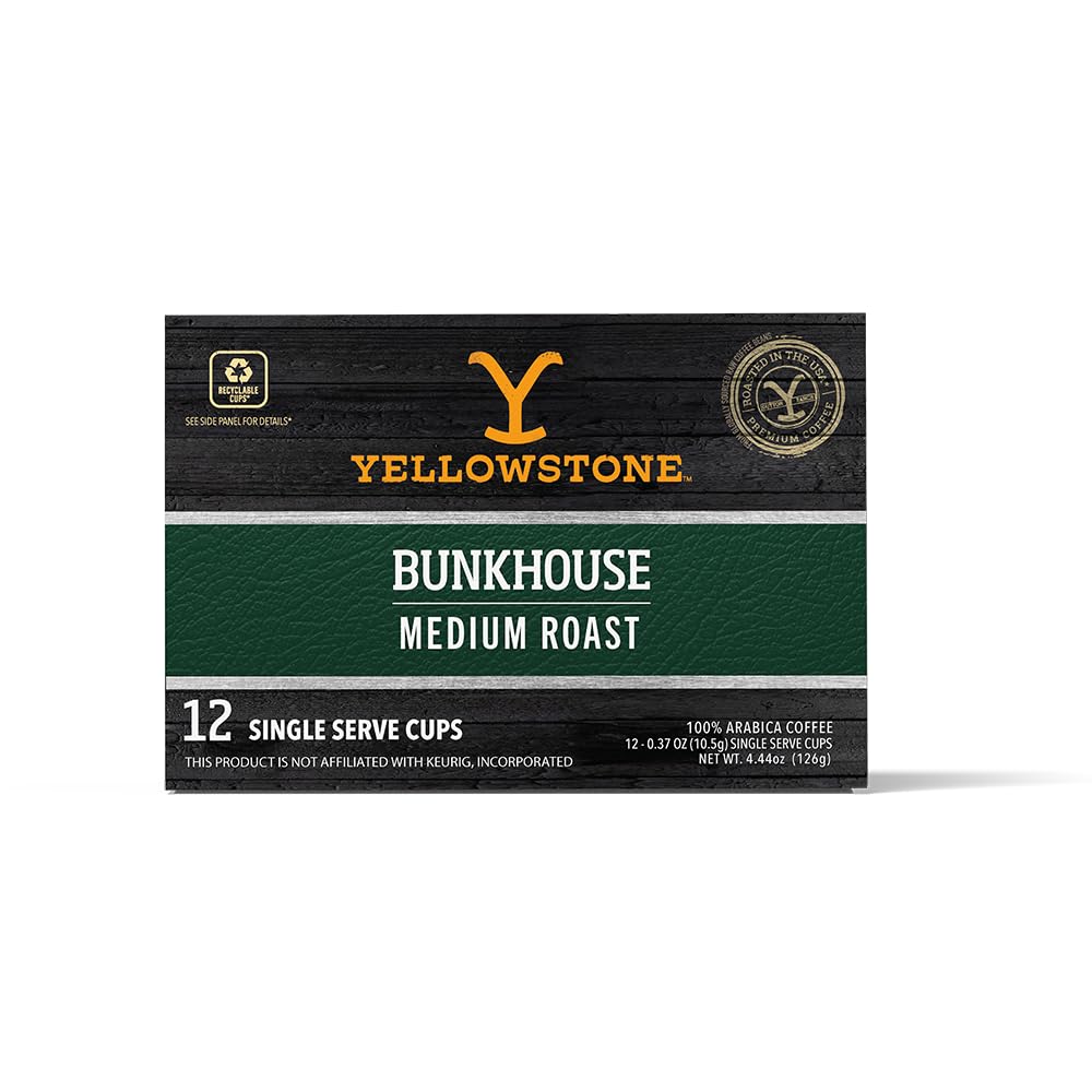 Yellowstone-Bunkhouse-Cápsulas-de-café-K-Cup,-compatibles-con-Keurig,-granos-arábica-tostado2033