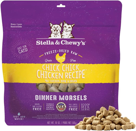 Stella-&-Chewy's-Freeze-Dried-Raw-Cat-Dinner-Morsels---Premium-Chicken-Recipe-with-1710