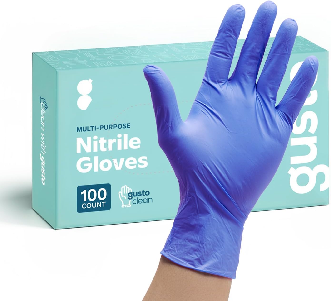 GUSTO-Blue-Nitrile-Gloves,-Disposable-Gloves-–-4-Mil,-Latex-&-Rubber-Free,-Non-Sterile-Powder-Free-572