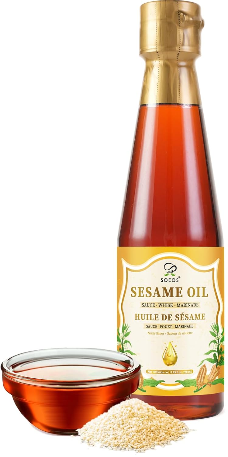 Soeos-Sesame-Oil,-Toasted-Sesame-Seed-Oil,-8.45-Fl-Oz-(250-ml),-Flavor,-for-2111