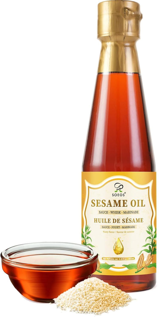 Soeos-Sesame-Oil,-Toasted-Sesame-Seed-Oil,-8.45-Fl-Oz-(250-ml),-Flavor,-for-2111