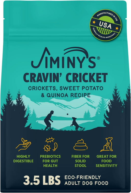 Jiminy's-Cravin’-Cricket-Dry-Dog-Food,-Sensitive-Stomach,-Improved-Gut-Health,-Probiotic-&-1376