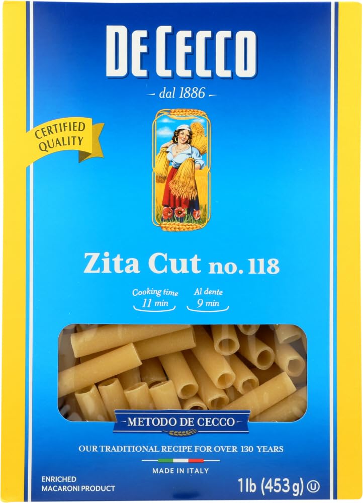 De-Cecco-Pasta---Zita-Cut-(Ziti)---No.---288