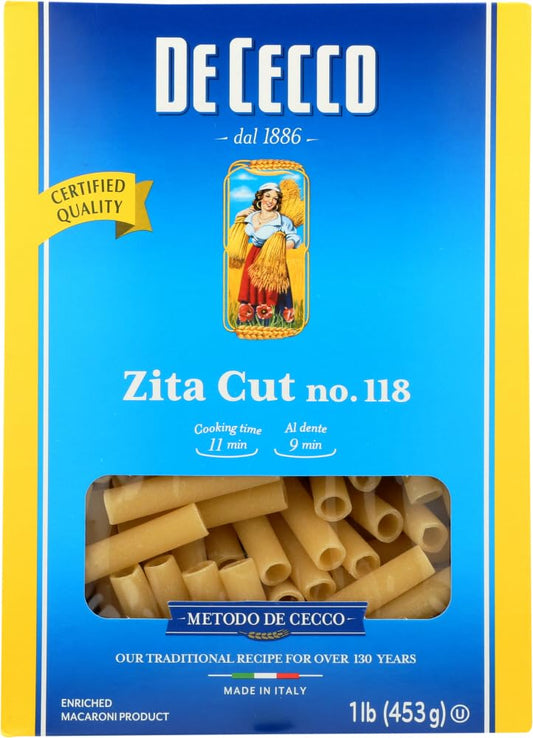 De-Cecco-Pasta---Zita-Cut-(Ziti)---No.---288