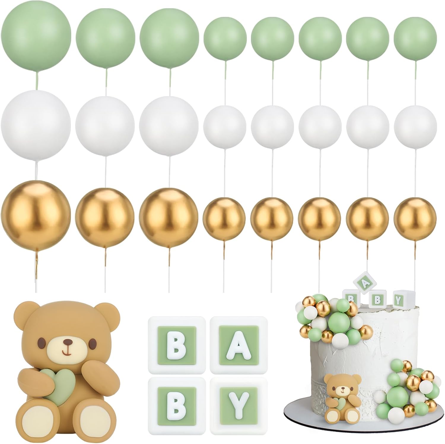libfrnt-29-Pcs-Ball-Cake-Topper-Bear-3528