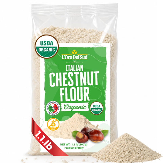 L’Oro-Del-Sud-Organic-Chestnut-Flour,-1.1-lb-(500g)-|-Italian-Chestnut-399