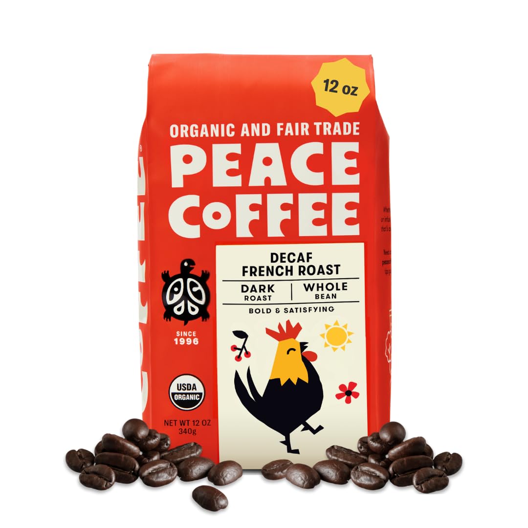 Peace-Coffee-Decaf-French-Roast-Blend-|-12-oz-Whole-Bean-Dark-Roast-856