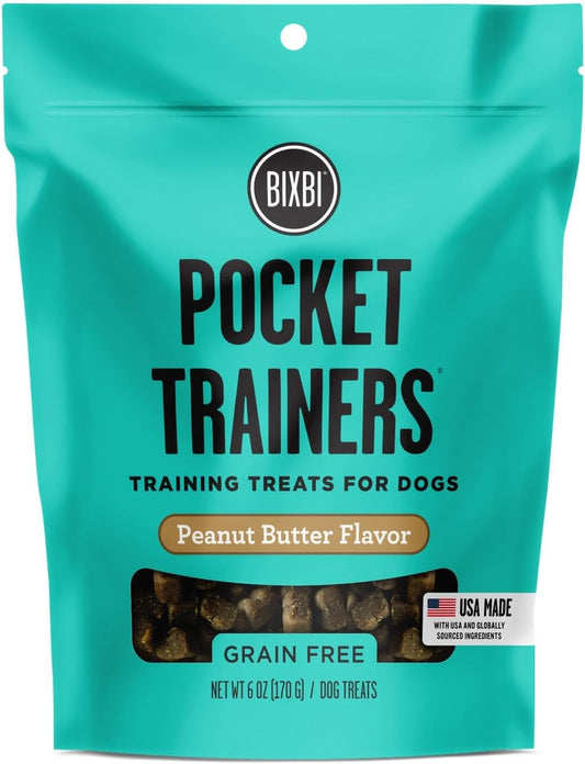 BIXBI-Pocket-Trainers,-Peanut-Butter---Training-Treats-for-Dogs---Calorie-2486