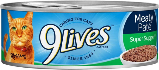 9Lives-Wet-Cat-Food-Meaty-Paté-Super-Supper,-5.5-Ounce,-Pack-of------1070