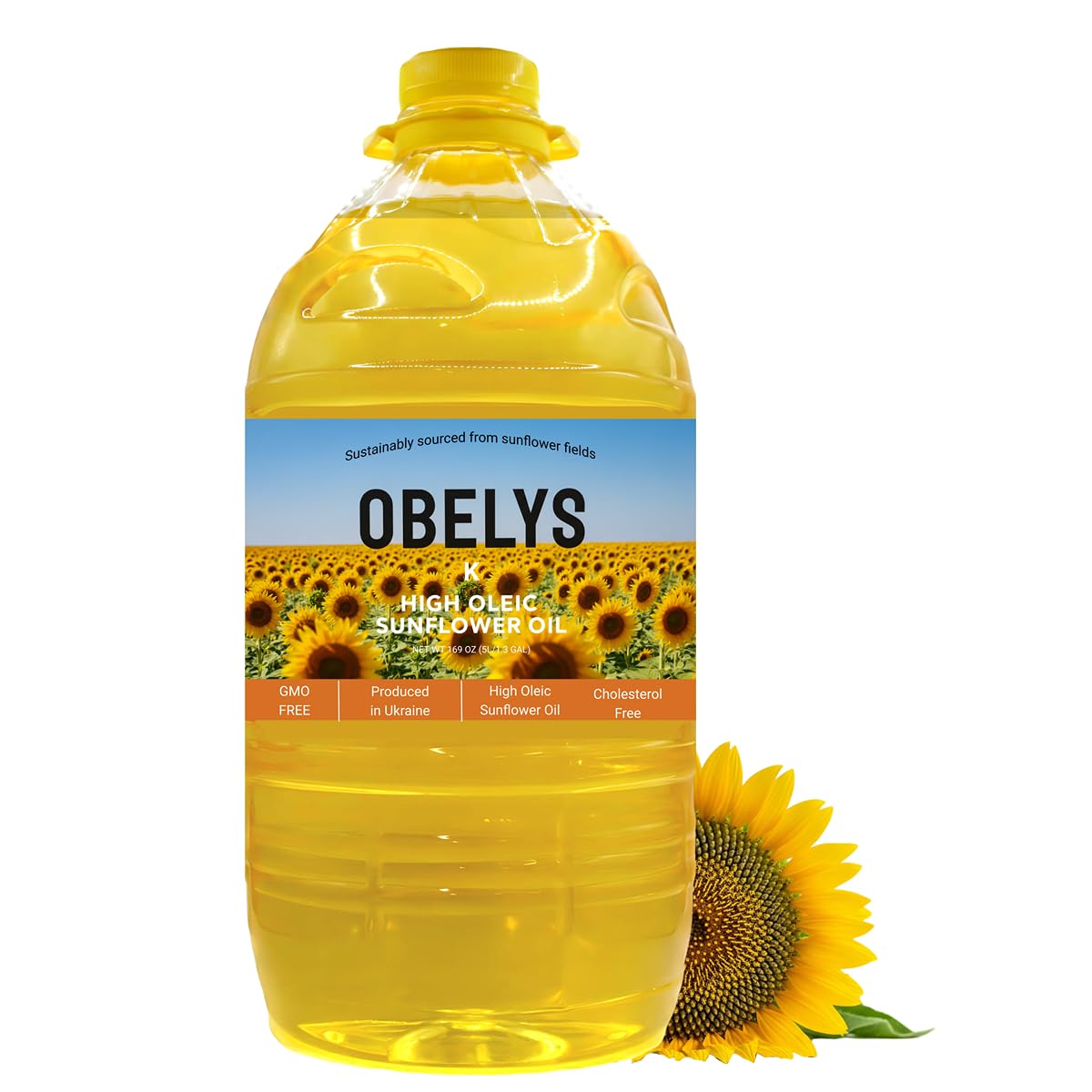 Obelys-High-Oleic-Sunflower-Oil-|-1.3-Gallon-Jug---Neutral-Oil-Medium-High-708