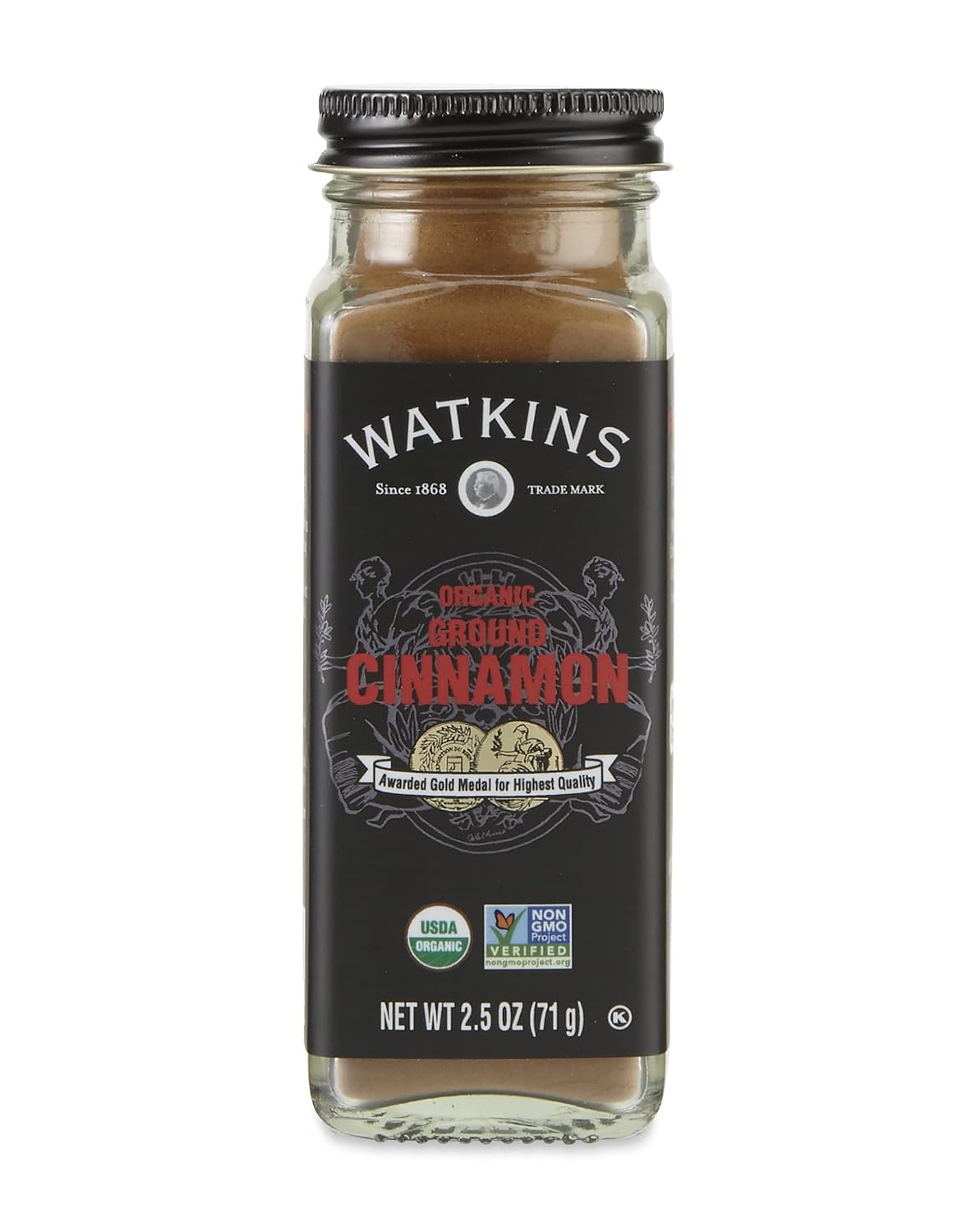 Watkins-Gourmet-Organic-Spice-Jar,-Ground-Cinnamon,-2.5-Ounce-------568