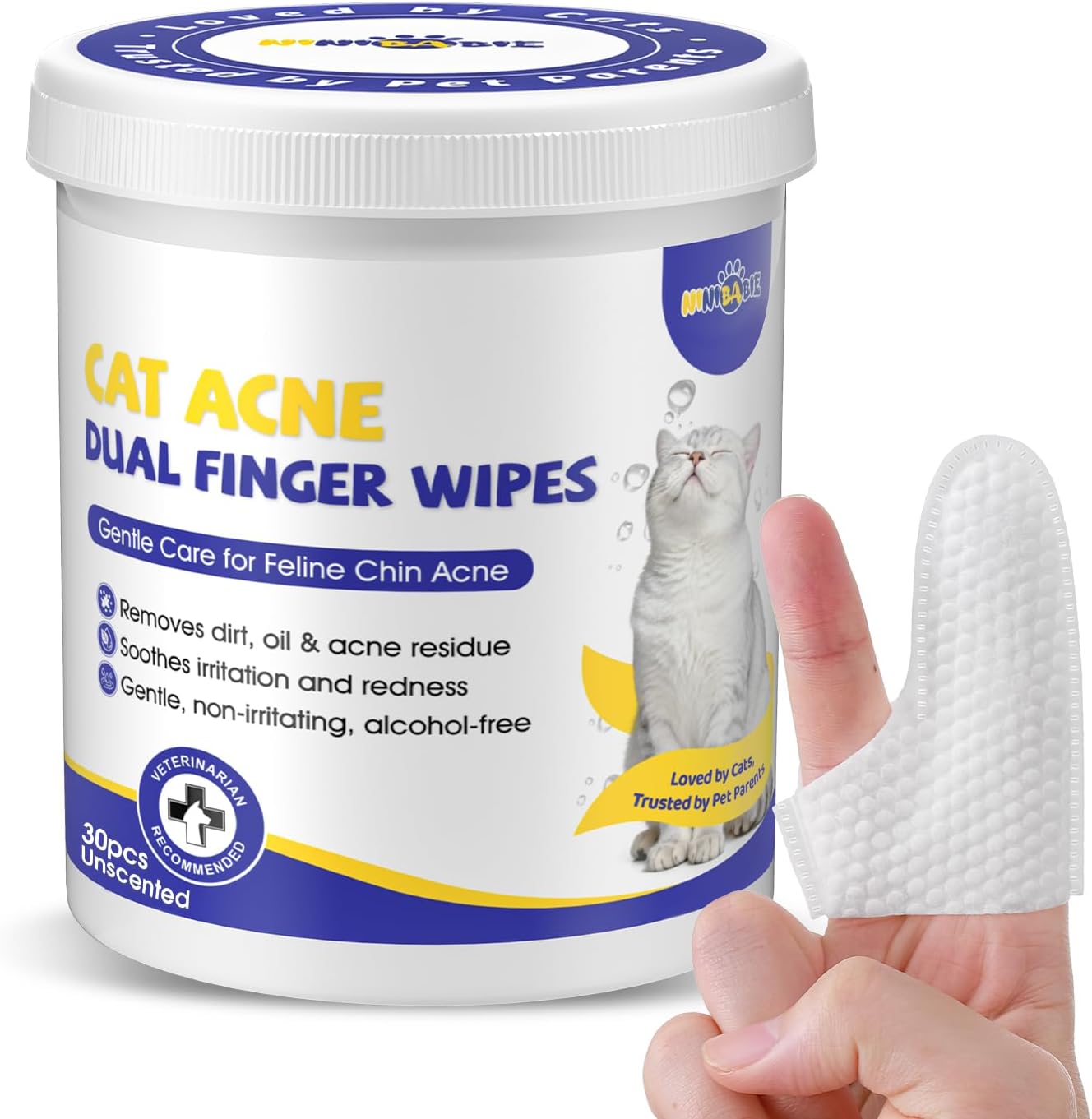 Cat-Chin-Wipes,-Dual-Finger-Cleaning-Pads,-Unscented,-30-Count-|-Plant-Based-Formula-for-1259