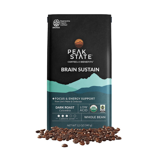 Peak-State-Brain-Sustain-Coffee-with-Benefits,-Dark-Roast-–-Organic-Mushroom-Coffee,-711