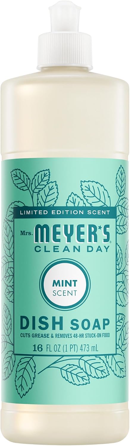 MRS.-MEYER'S-CLEAN-DAY-Liquid-Dish-Soap,-Mint,-16-fl.-Oz---160