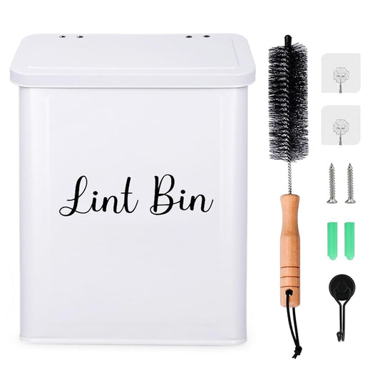 Magnetic-Lint-Bin-for-Laundry-Room,-Wall-Mounted-Metal-Lint-Box-Holder-910
