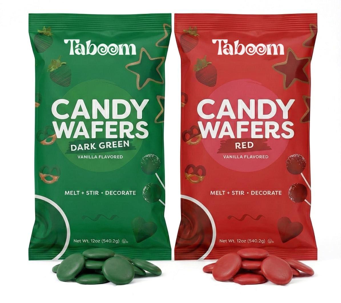 Holiday-Red-&-Green-Candy-Wafers---2-Pack-Decorating-Chocolate-Wafer-Chips-Flavored-1668