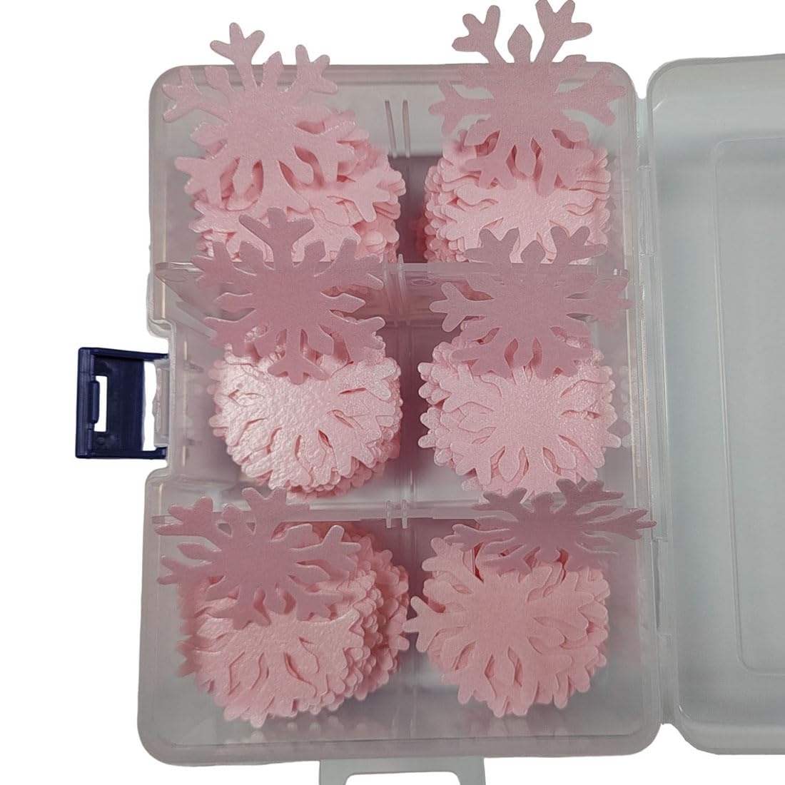Homankit-50Pcs-Pink-Edible-Cake-Cupcake-Toppers-Snowflakes-Christmas-Winter-Frozen-Party-----197