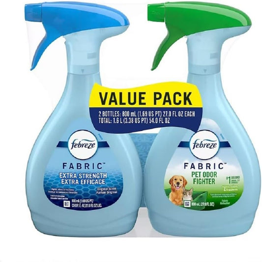 Febreze-Fabric-Refresher-Value-Pack,-Pet-Odor-Eliminator-and-Extra-Strength-Fabric-405
