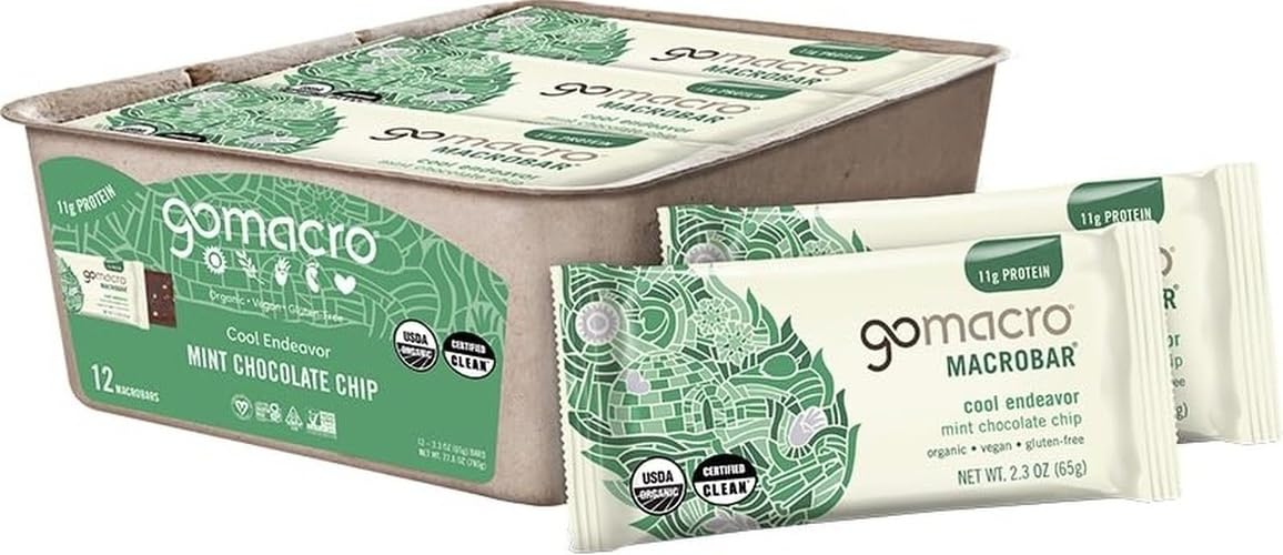 Gomacro,-Bar-Mint-Chocolate-Chip-Organic,-2.3-Ounce,-12-Pack-------1540