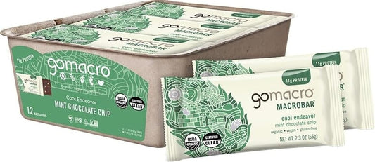 Gomacro,-Bar-Mint-Chocolate-Chip-Organic,-2.3-Ounce,-12-Pack-------1540