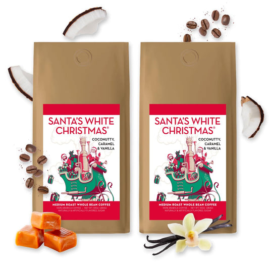 BARNIE'S-COFFEE-TEA-CO.-Santa's-White-Christmas-Whole-Bean-Coffee-with-Smooth-Coconut,-435