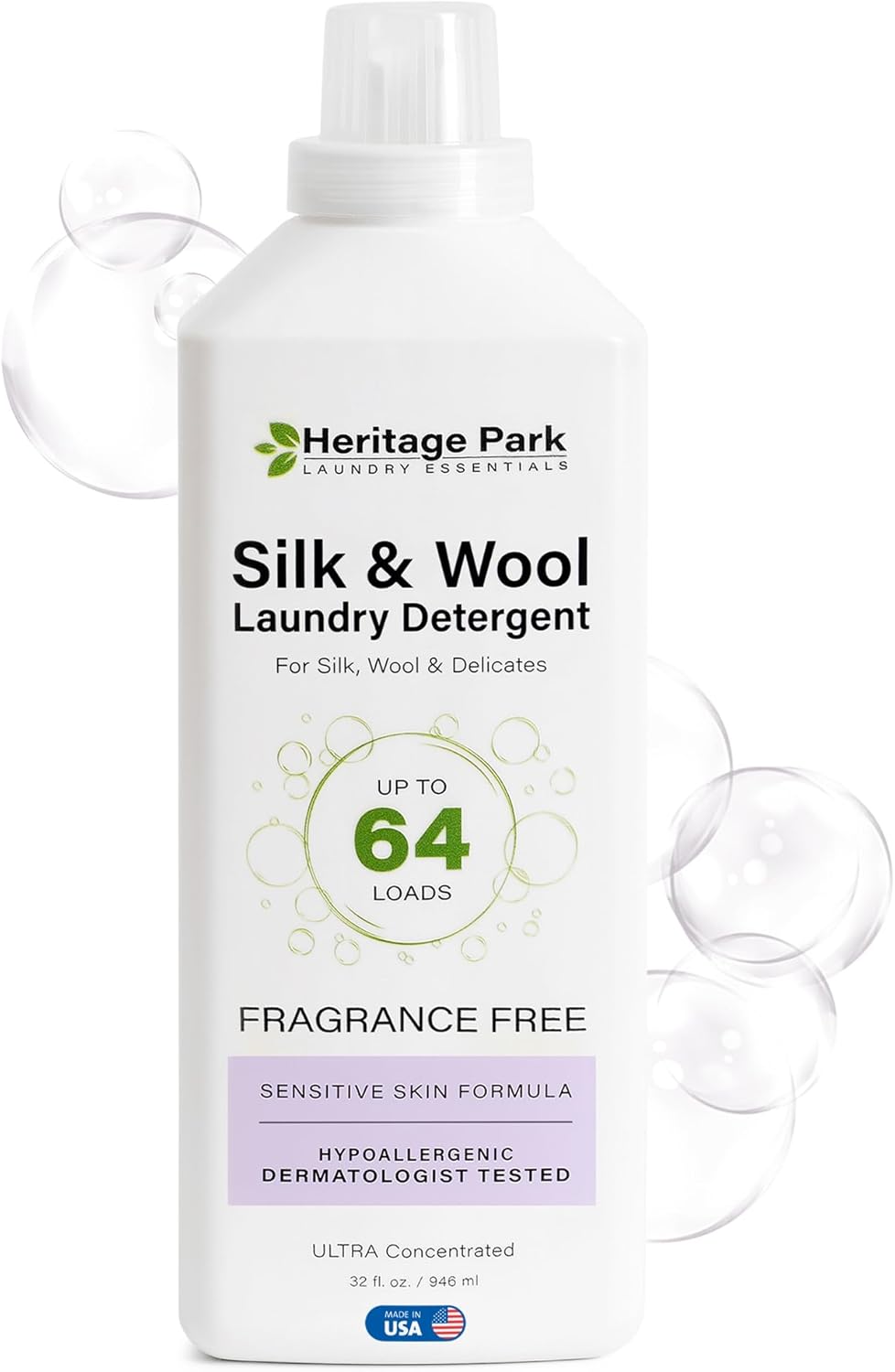 Heritage-Park-Silk-&-Wool-Fragrance-Free,-Hypoallergenic,-pH-Neutral-Laundry-Detergent---1433