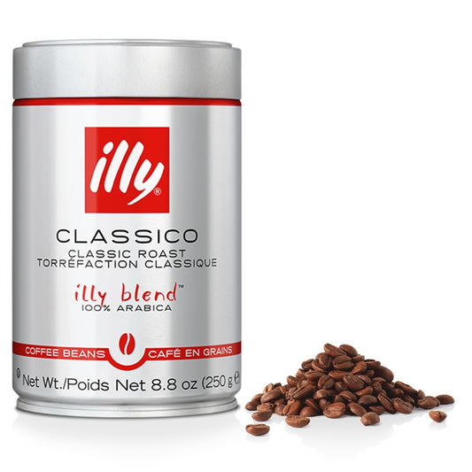 Illy-Classico-Whole-Bean-Coffee,-Medium-Roast,-Classic-Roast-With-Notes-Of-Caramel,-3205