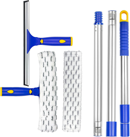 ITTAR-Window-Squeegee-Cleaner-Kit,-Rotatable-Rubber-Squeegee-and-Microfiber-5130