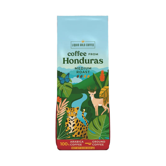 Liquid-Gold-Organic-Coffee-from-Honduras-Medium-Roast-Ground,-1-bag-(12oz),-Fair-133
